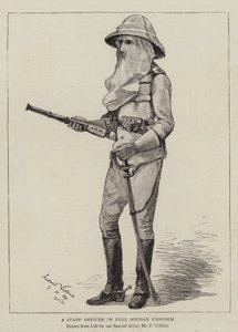 総武装制服姿の参謀 作： Frederic Villiers